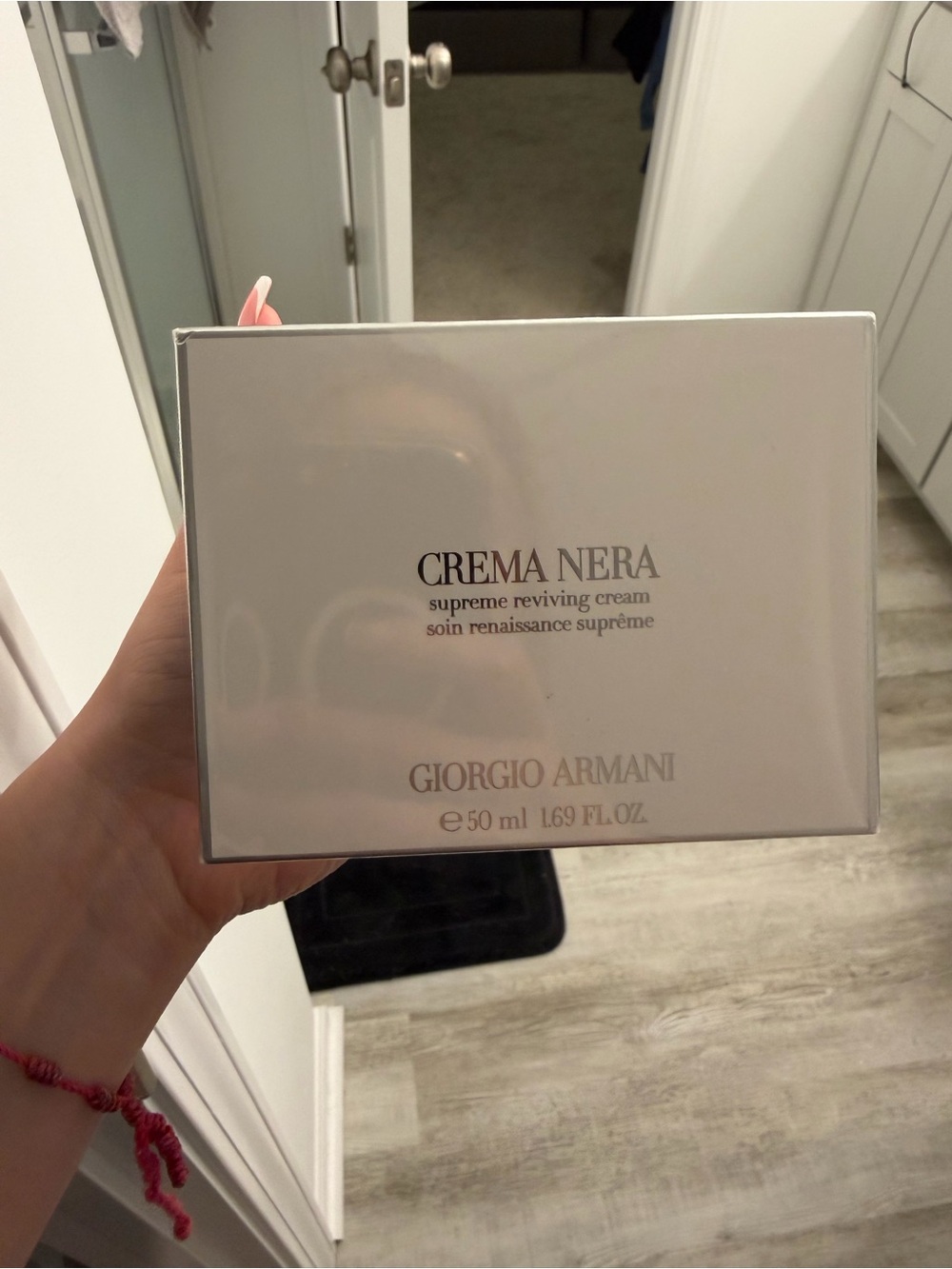 Giorgio Armani Crema Nera Supreme Reviving Cream - White and Silver Packaging